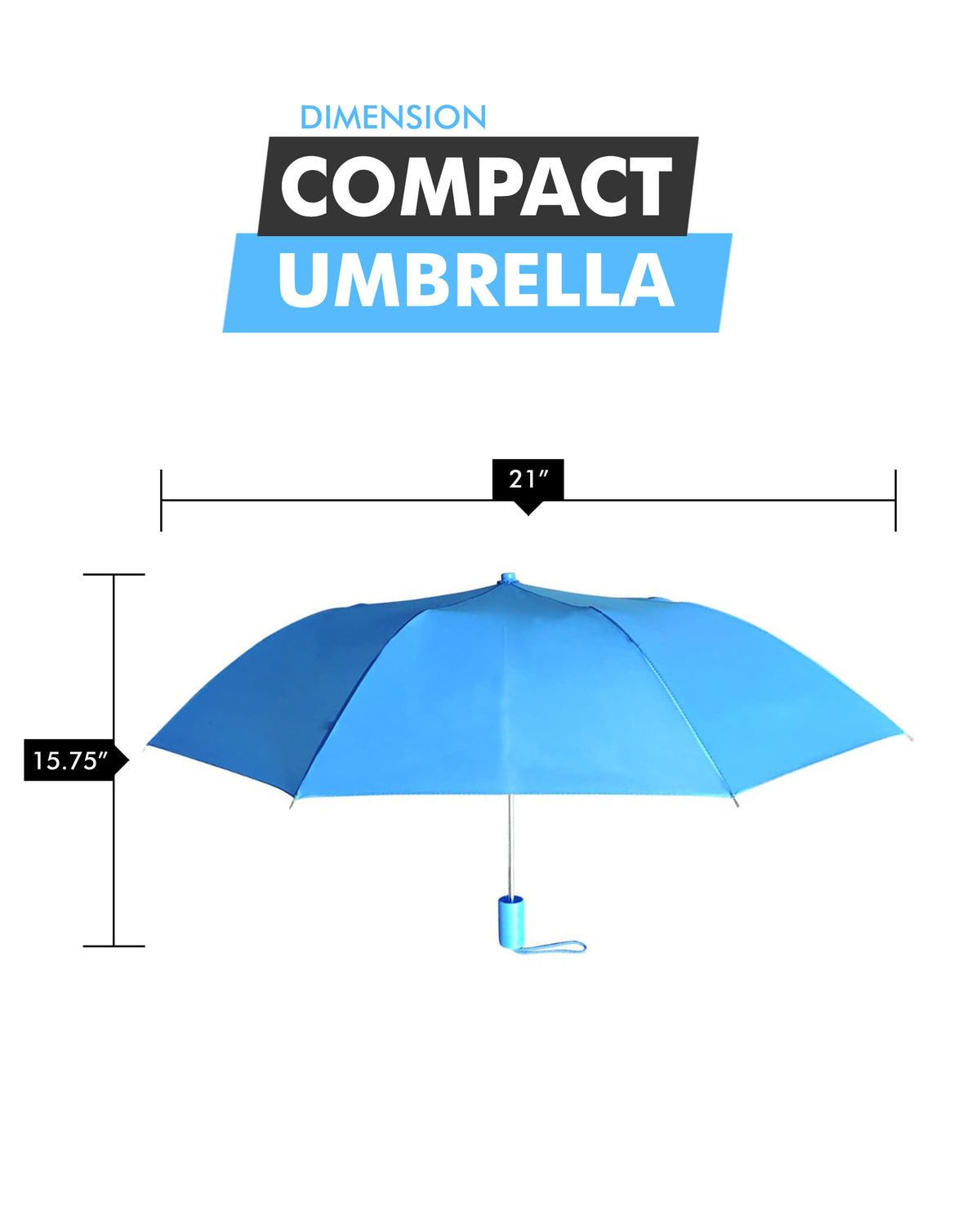 Blue Compact Umbrella